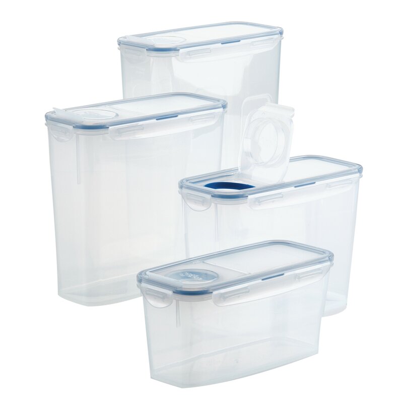 Lock & Lock Easy Essentials Pantry 4 Container Food Storage Set